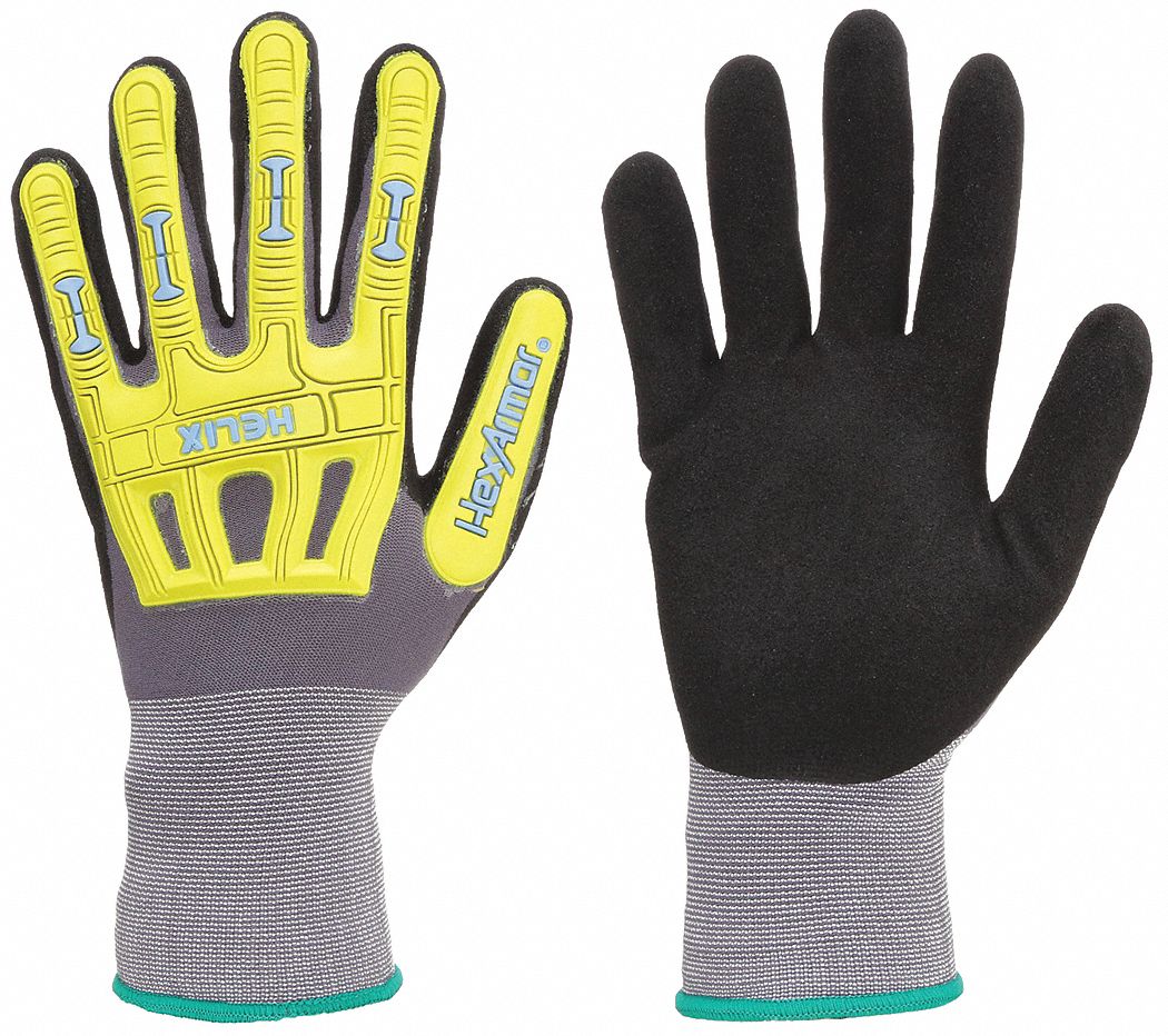 HEXARMOR Helix 1095 Coated Nitrile Gloves, 2XL - ANSI Abrasion Level 6