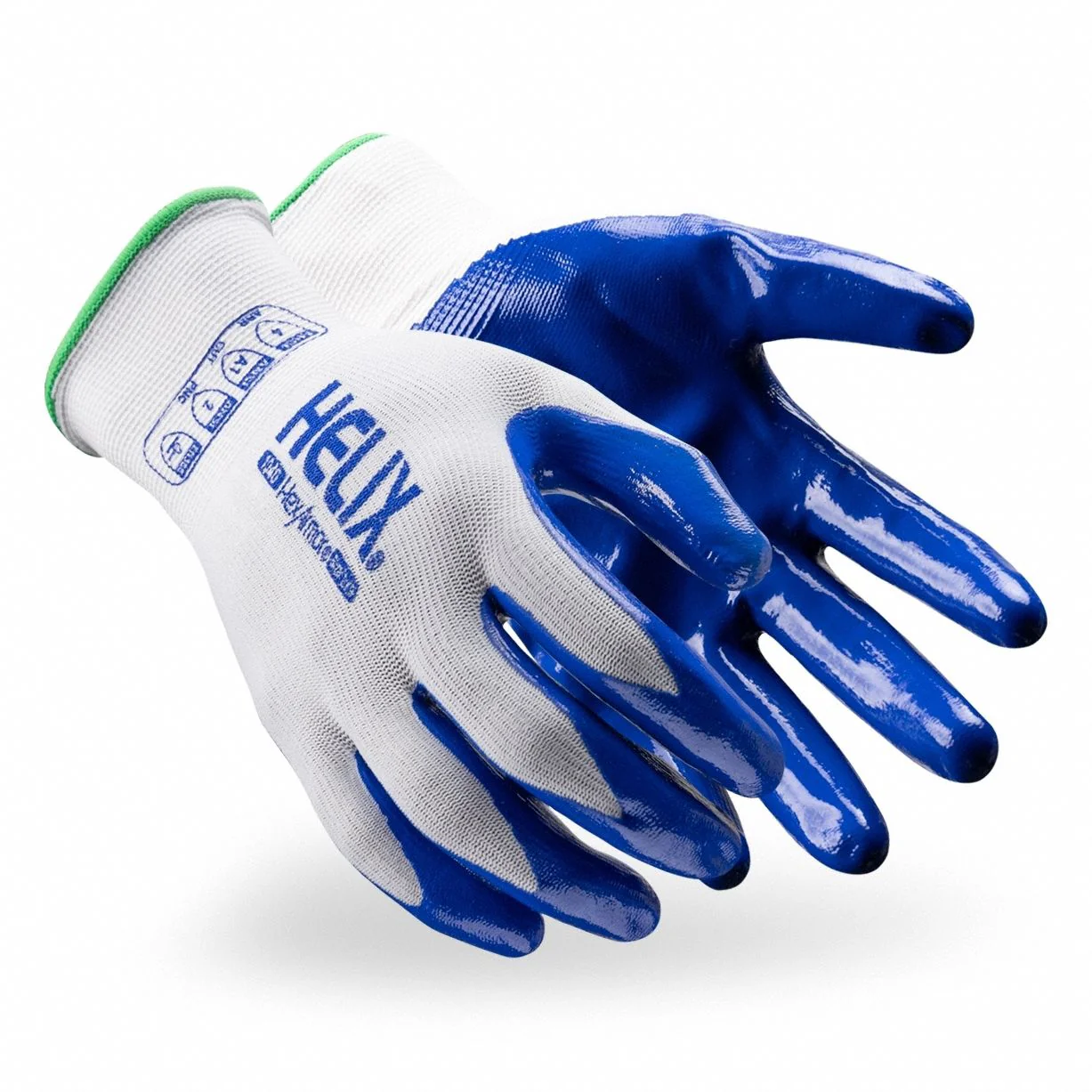 HEXARMOR Helix GP Knit Nitrile Coated Gloves - 2XL White