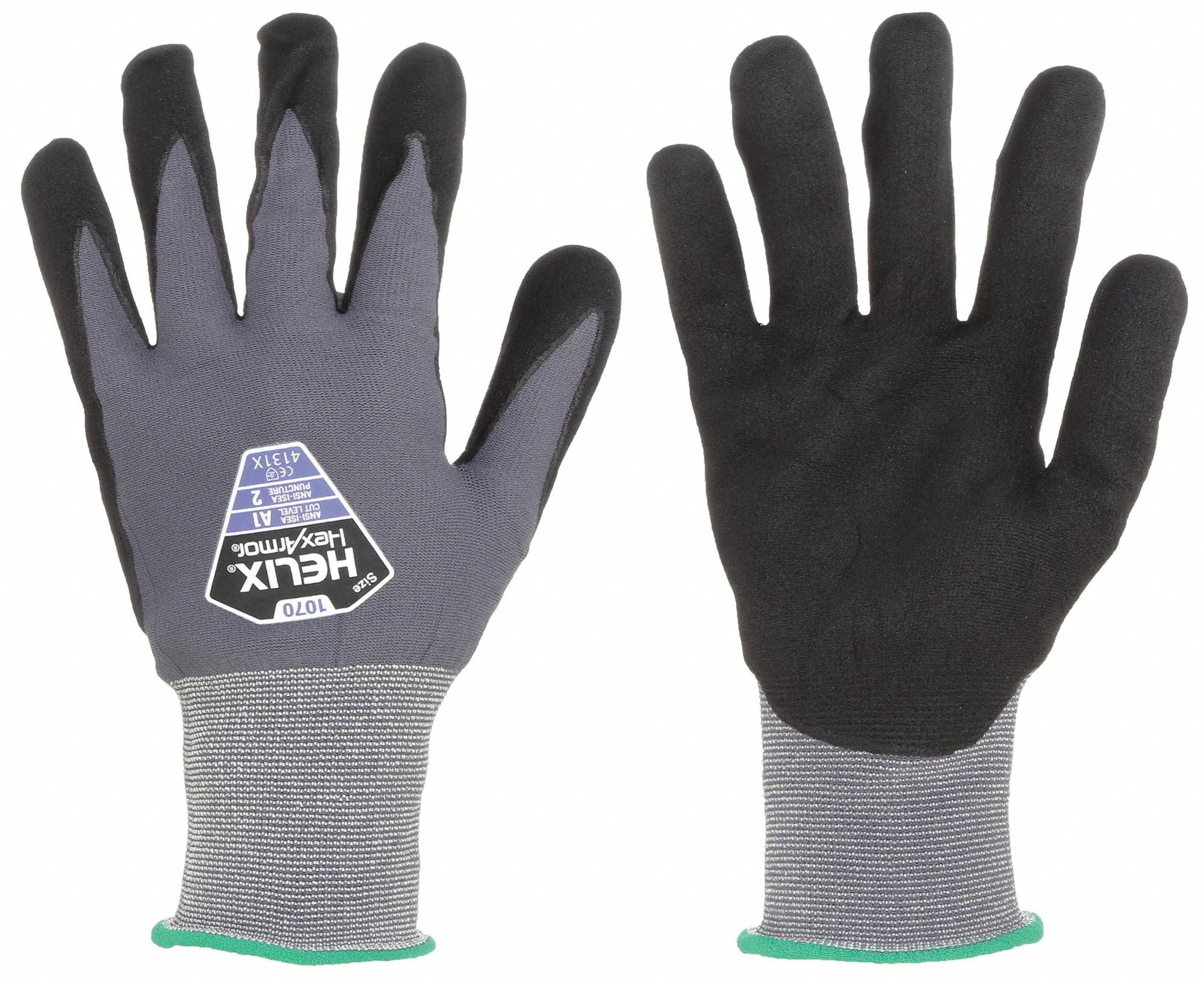 HEXARMOR Helix Series Small Coated Gloves with Microporous Nitrile Palm