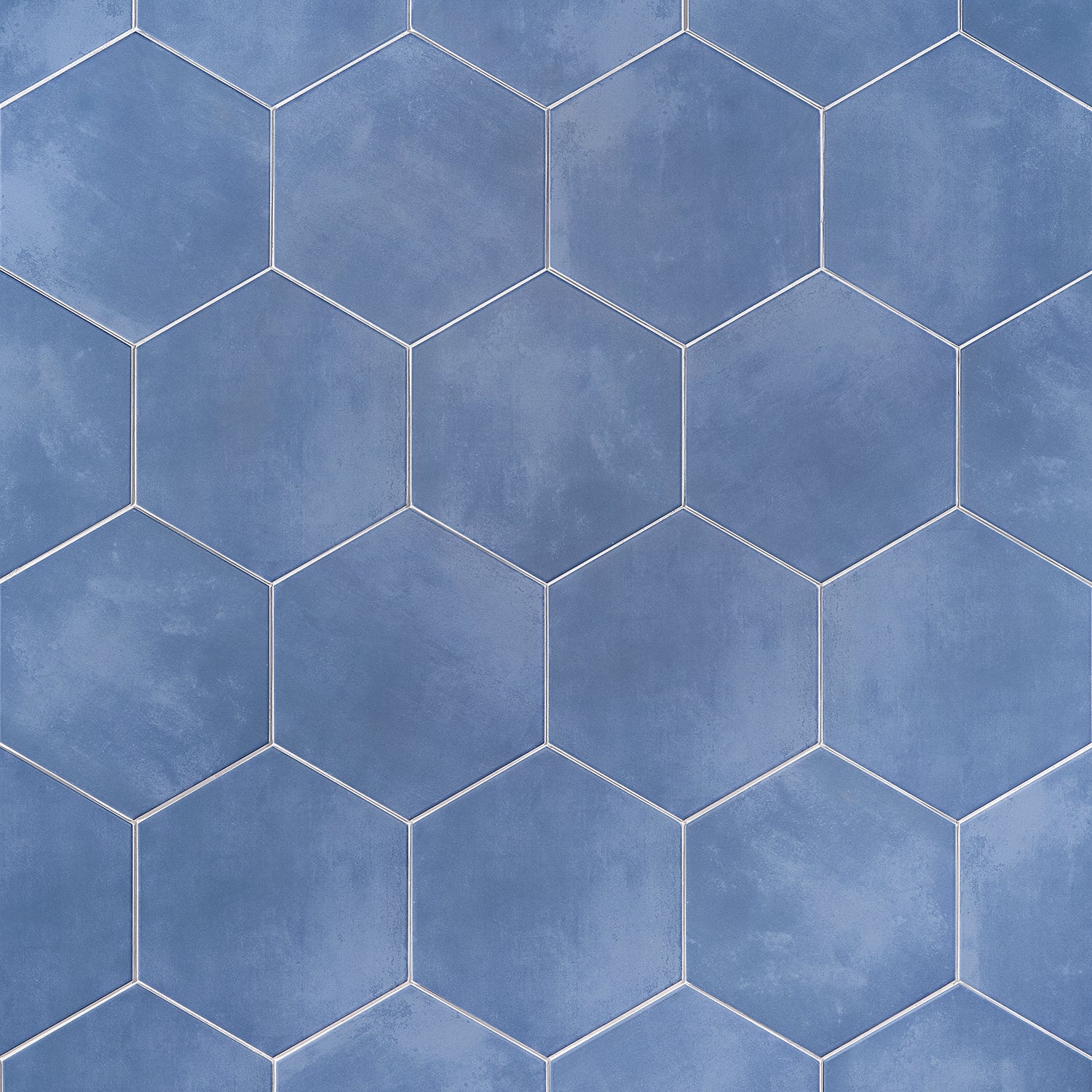 HexArt Azul Blue 8" Hexagon Matte Porcelain Tile - Lux Tile - Image 3