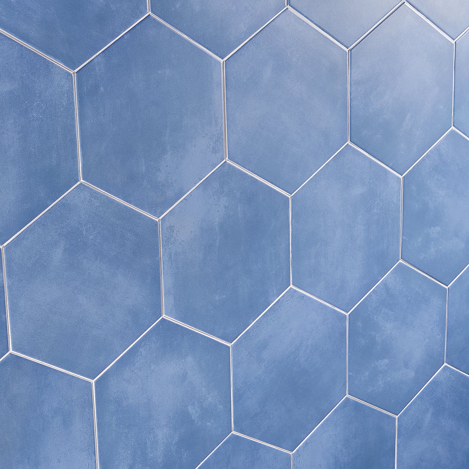 HexArt Azul Blue 8" Hexagon Matte Porcelain Tile - Lux Tile - Image 7