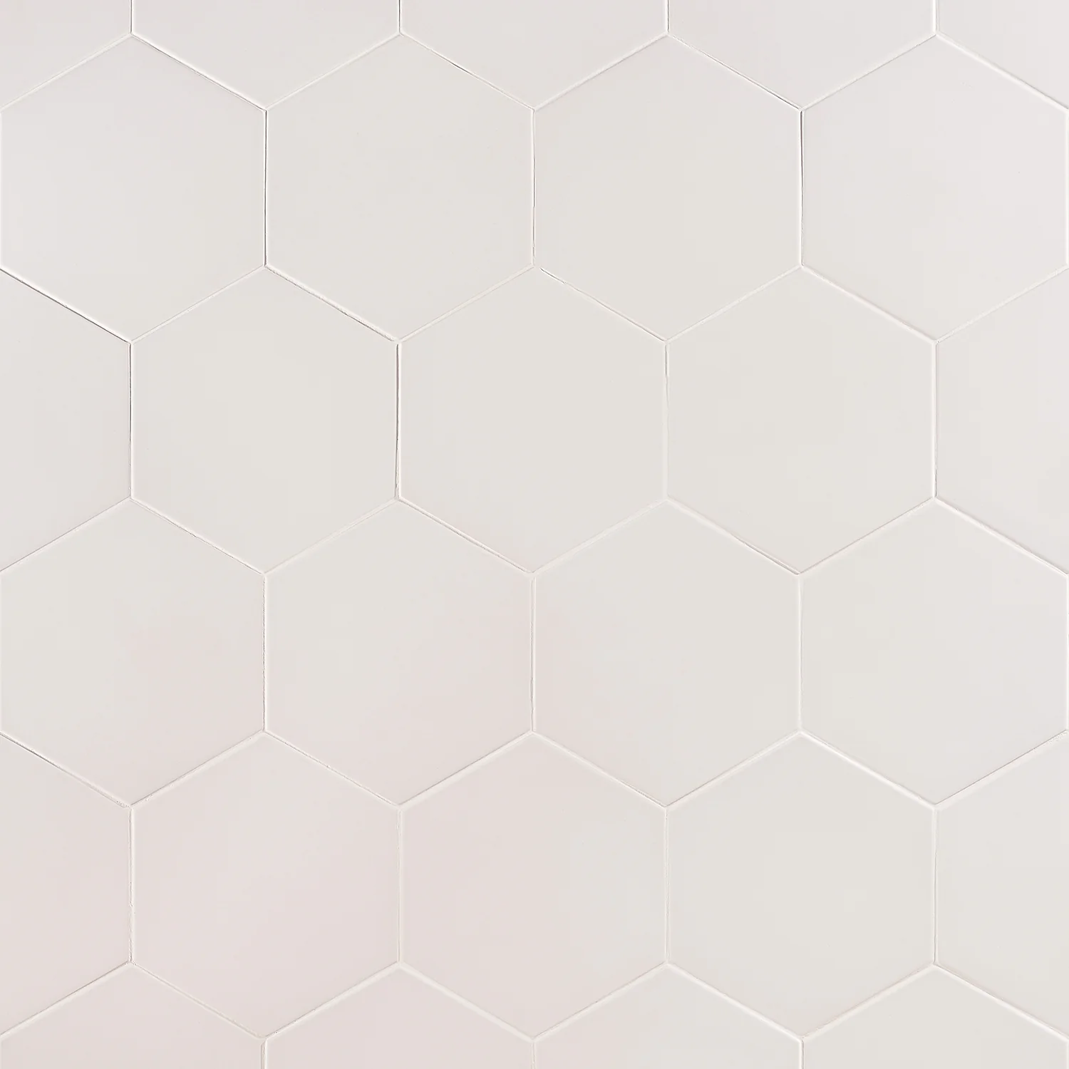 HexArt Blanco White Matte Porcelain Tile - 8" Hexagon - Image 3