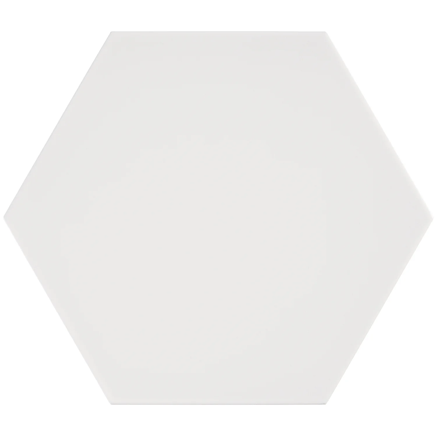 HexArt Blanco White Matte Porcelain Tile - 8" Hexagon - Image 4