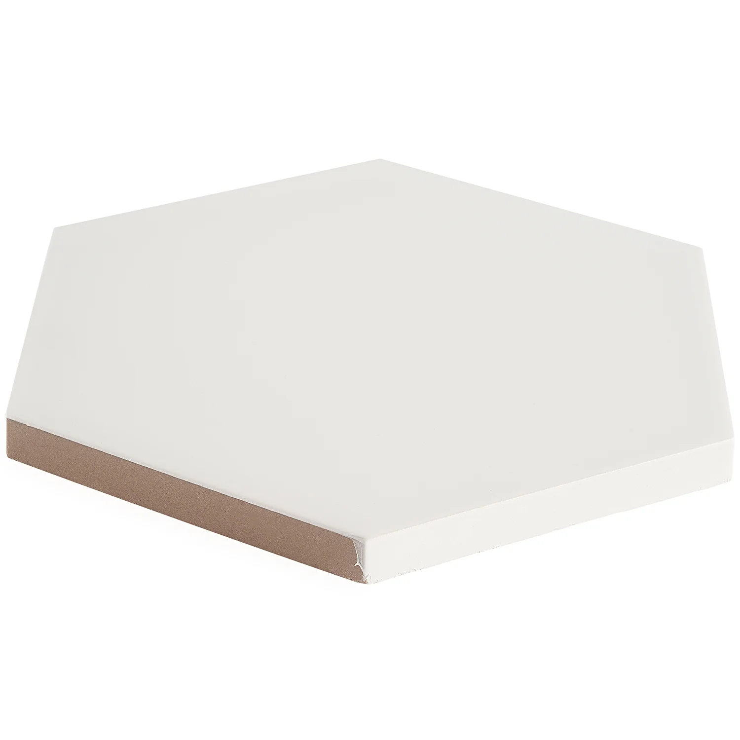HexArt Blanco White Matte Porcelain Tile - 8" Hexagon - Image 6