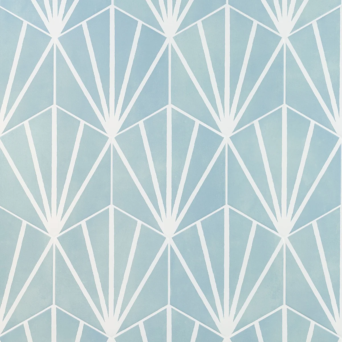 HexArt Deco Turquoise 8" Hexagon Matte Porcelain Tile - Lux Tile - Image 4