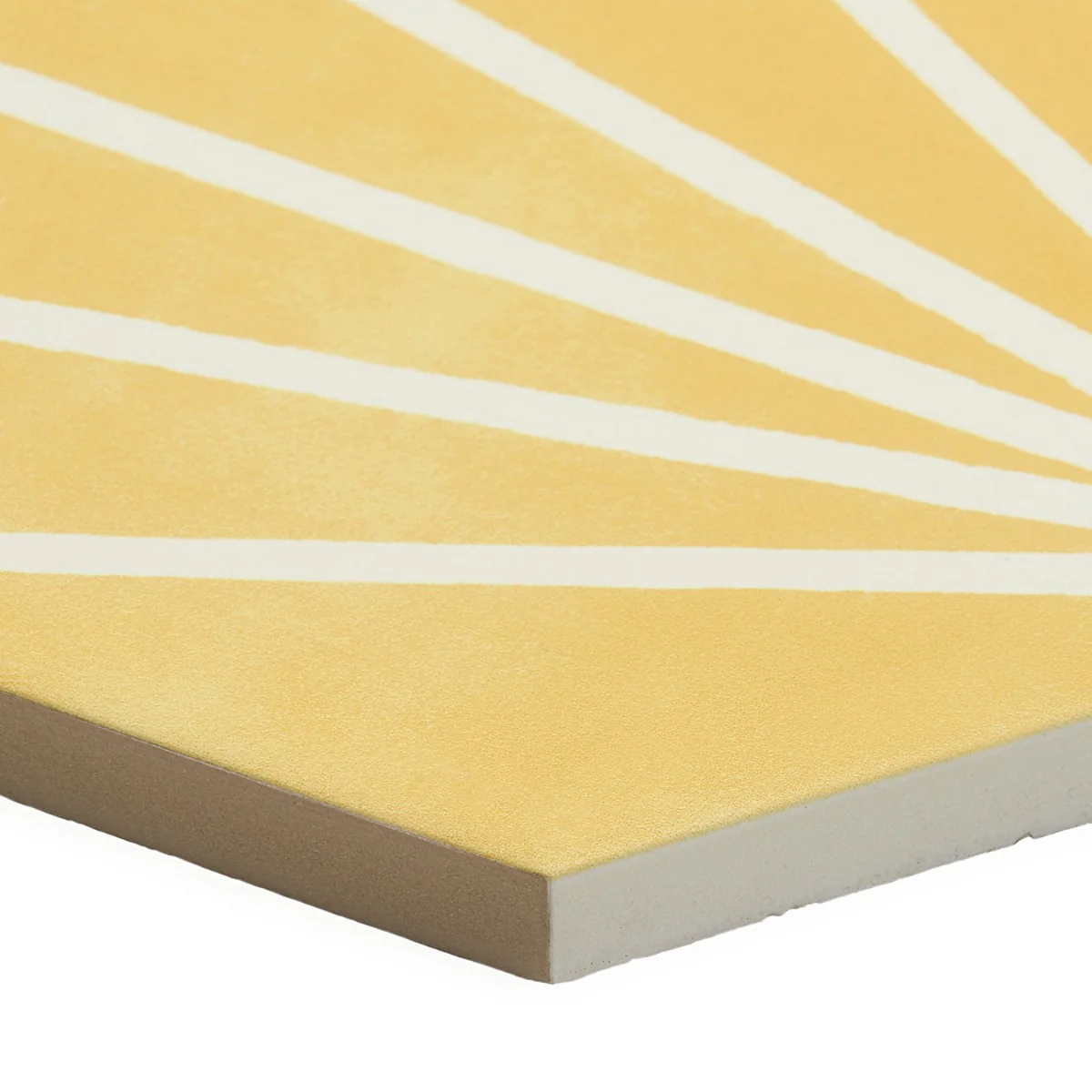 HexArt Deco Yellow 8" Hexagon Matte Porcelain Tile by Lux Tile - Image 7