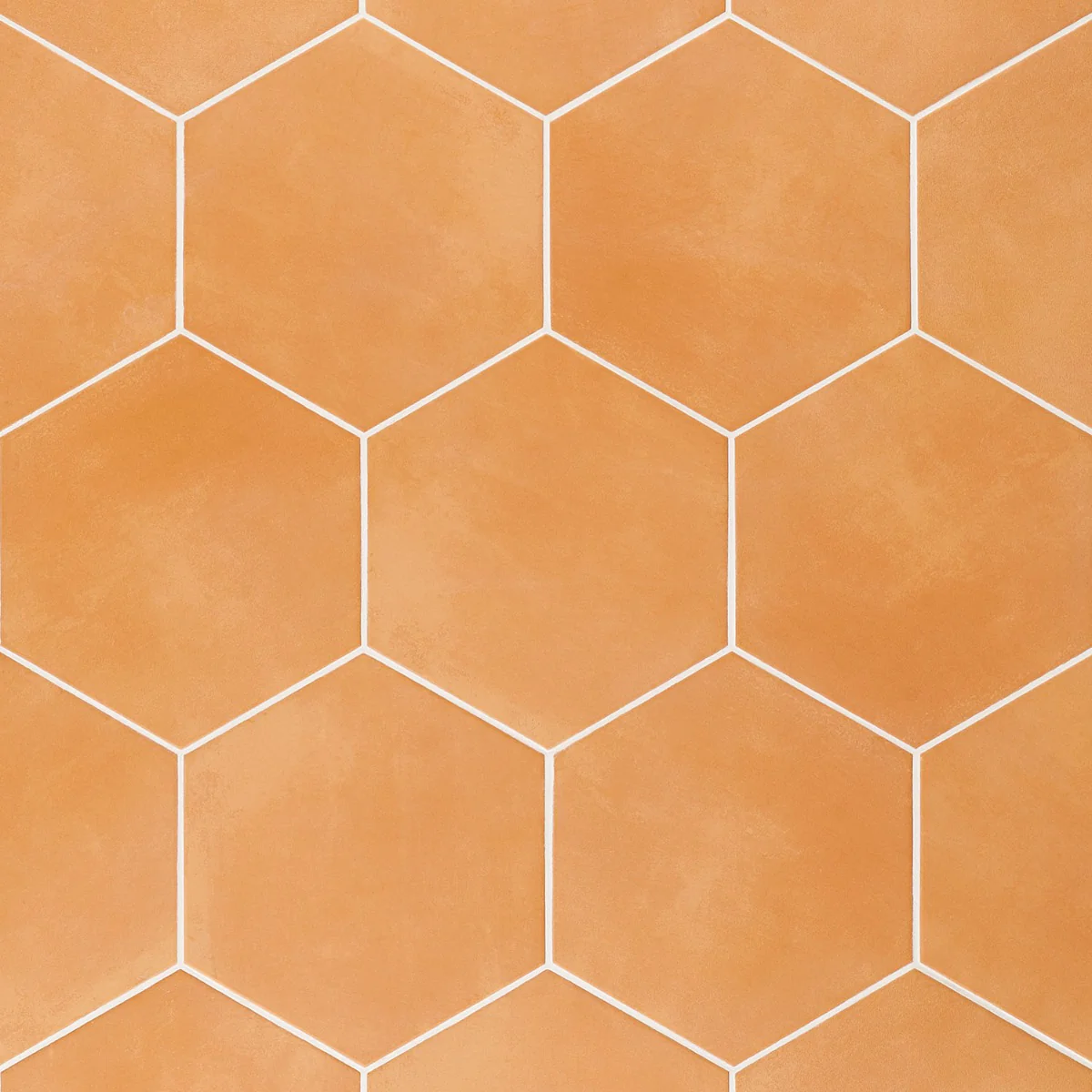HexArt Orange 8" Hexagon Matte Porcelain Tile - Lux Tile - Image 4