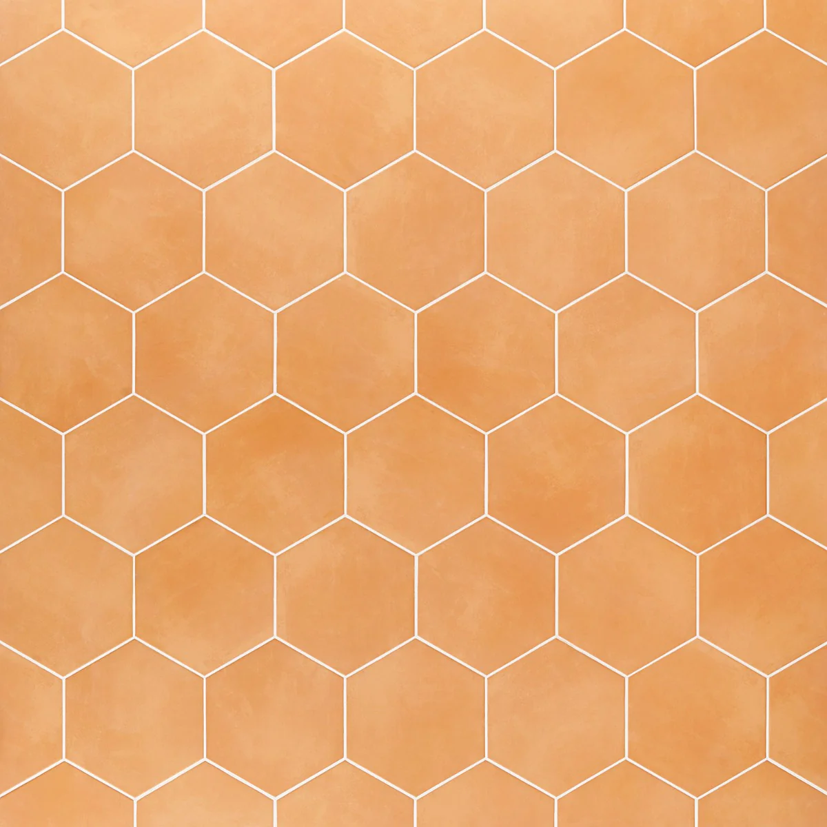 HexArt Orange 8" Hexagon Matte Porcelain Tile - Lux Tile - Image 9