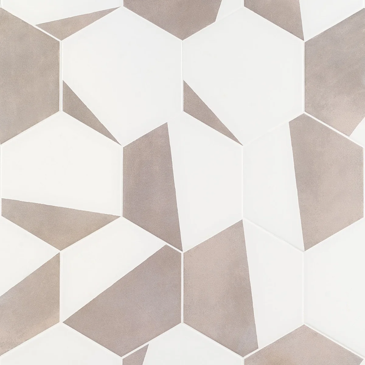 HexArt Pop Gris 8" Hexagon Matte Porcelain Tile - Lux Tile - Image 4