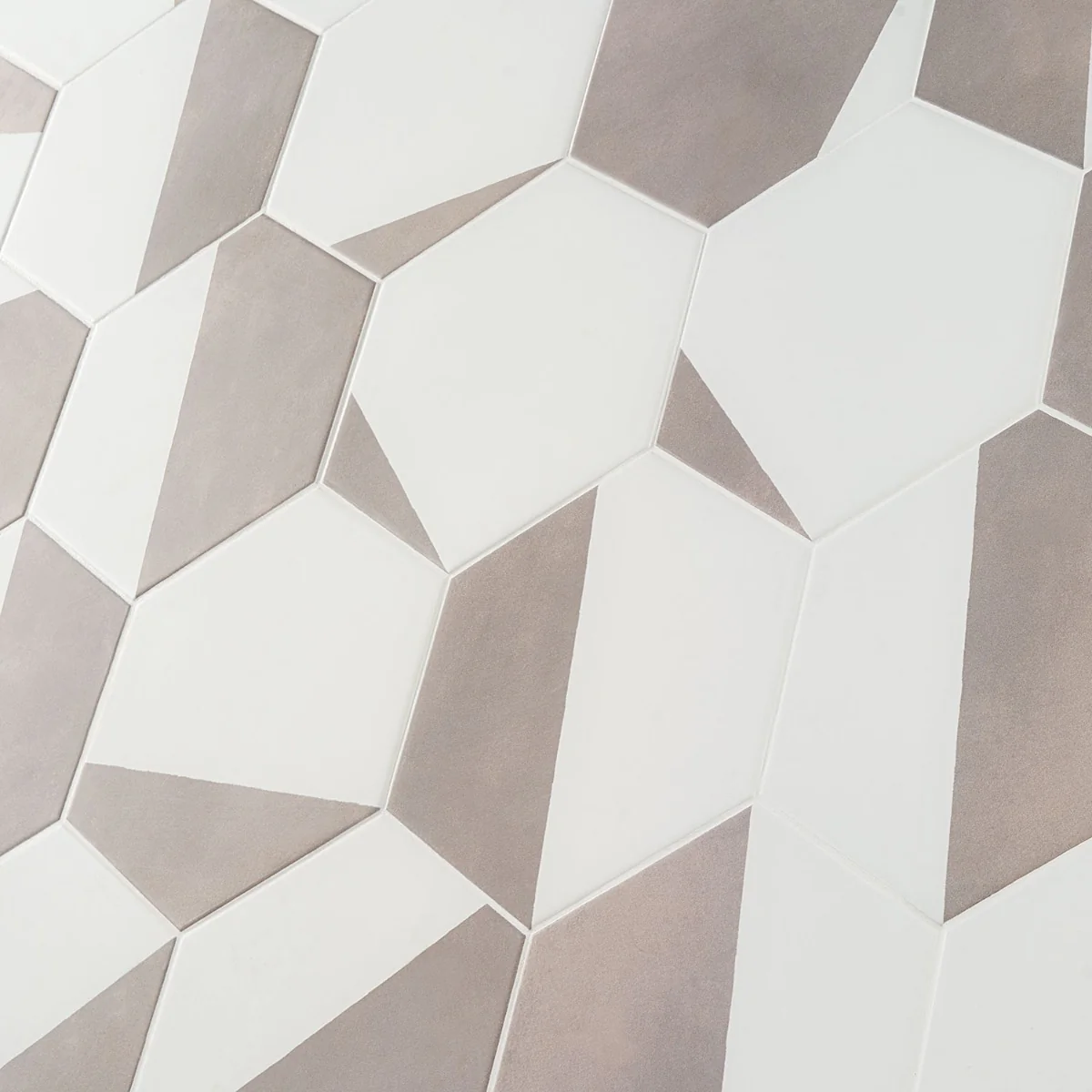 HexArt Pop Gris 8" Hexagon Matte Porcelain Tile - Lux Tile - Image 7