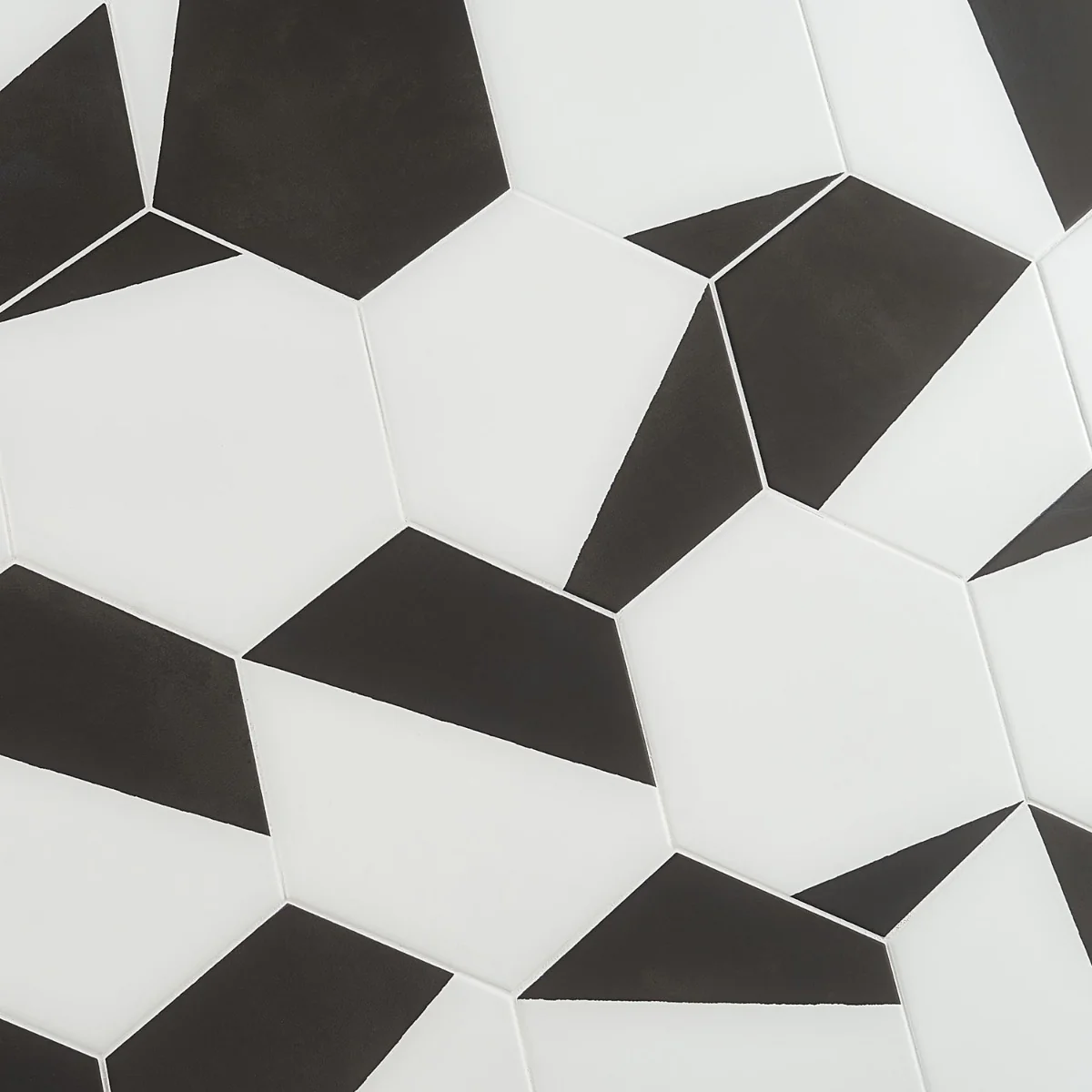 HexArt Pop Nero 8" Hexagon Matte Porcelain Tile - Lux Tile - Image 7