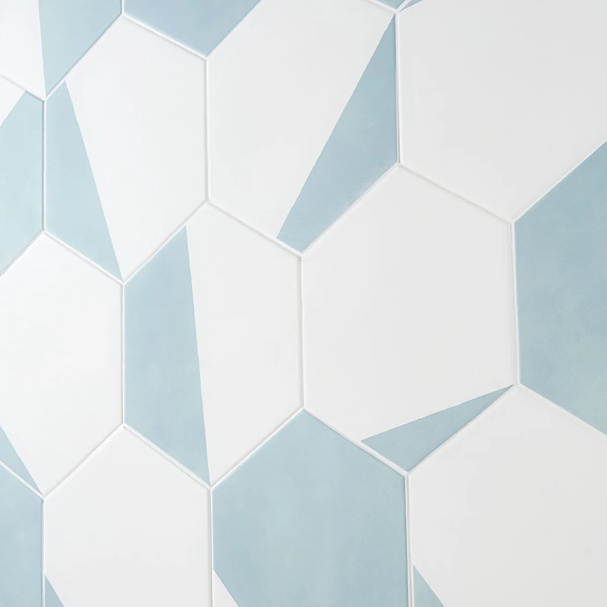 HexArt Pop Turquoise 8" Hexagon Matte Porcelain Tile - Lux Tile - Image 6