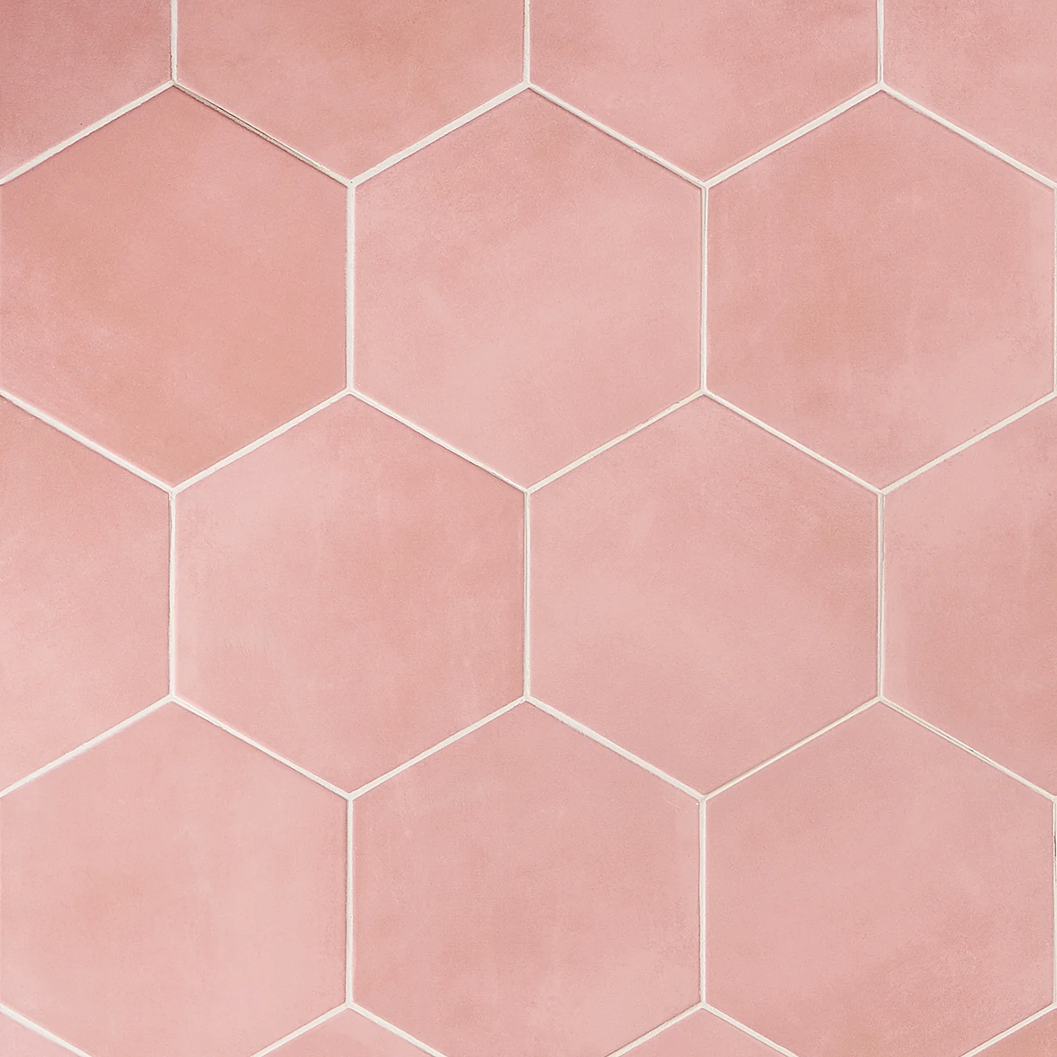 HexArt Rose Pink 8" Hexagon Matte Porcelain Tile - Lux Tile - Image 5