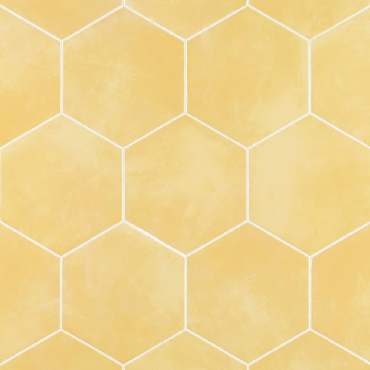 HexArt Yellow 8" Hexagon Matte Porcelain Tile by Lux Tile - Image 4