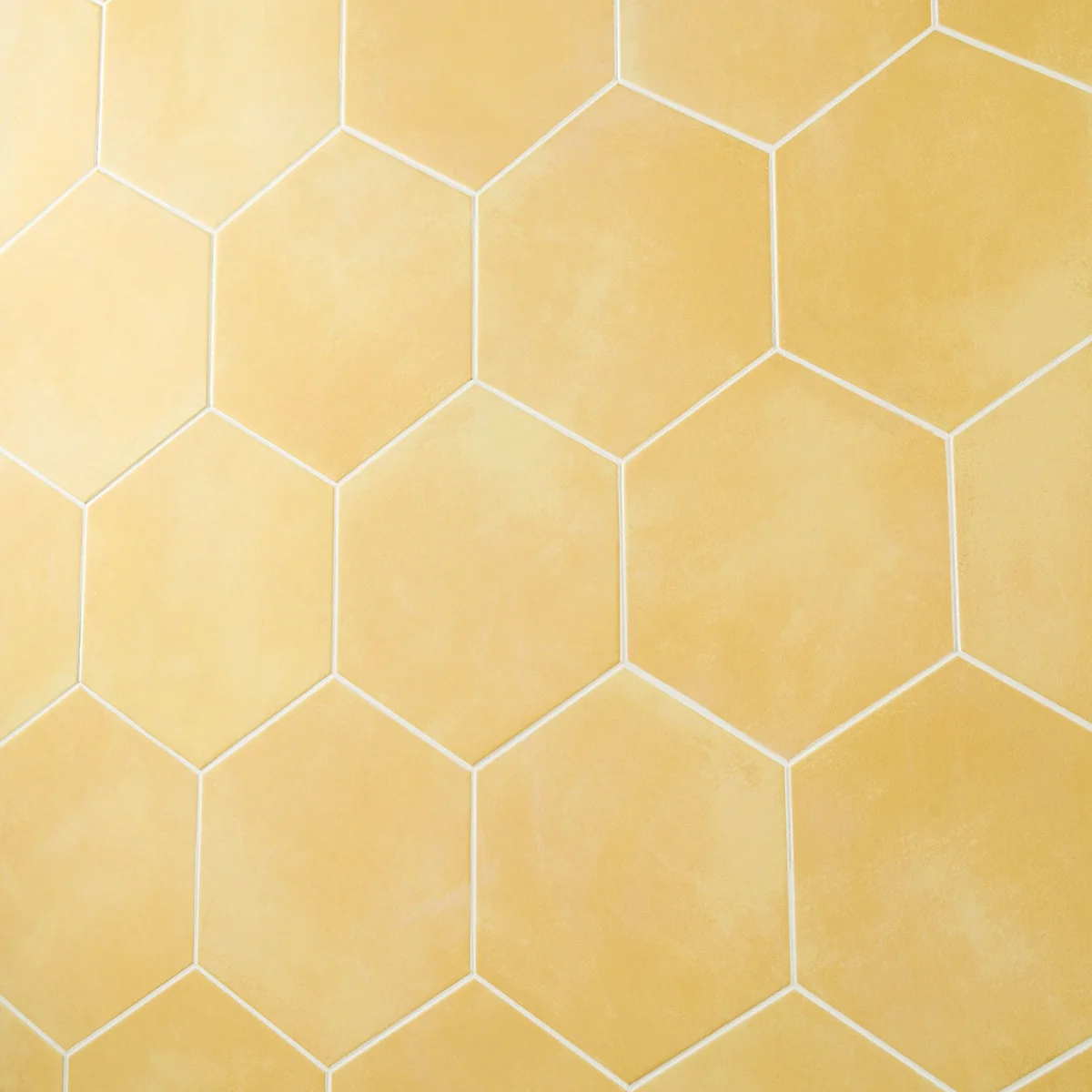 HexArt Yellow 8" Hexagon Matte Porcelain Tile by Lux Tile - Image 6