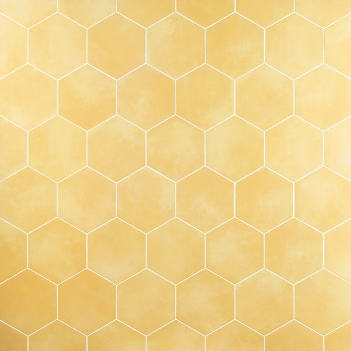 HexArt Yellow 8" Hexagon Matte Porcelain Tile by Lux Tile - Image 9