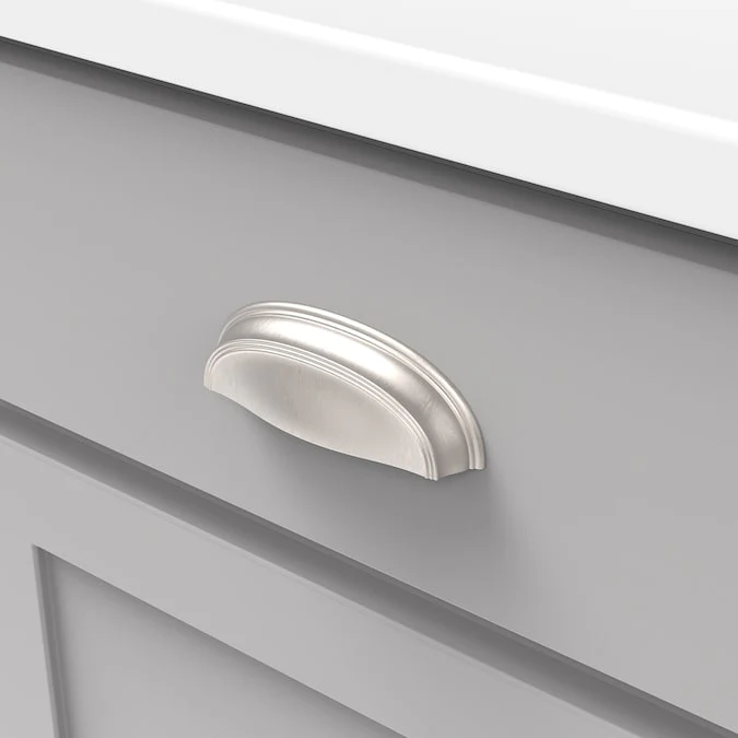 Hickory Hardware American Diner 3-in or 3-3/4-in (96mm) Center to Center Arch Cup Drawer Pull - Image 3