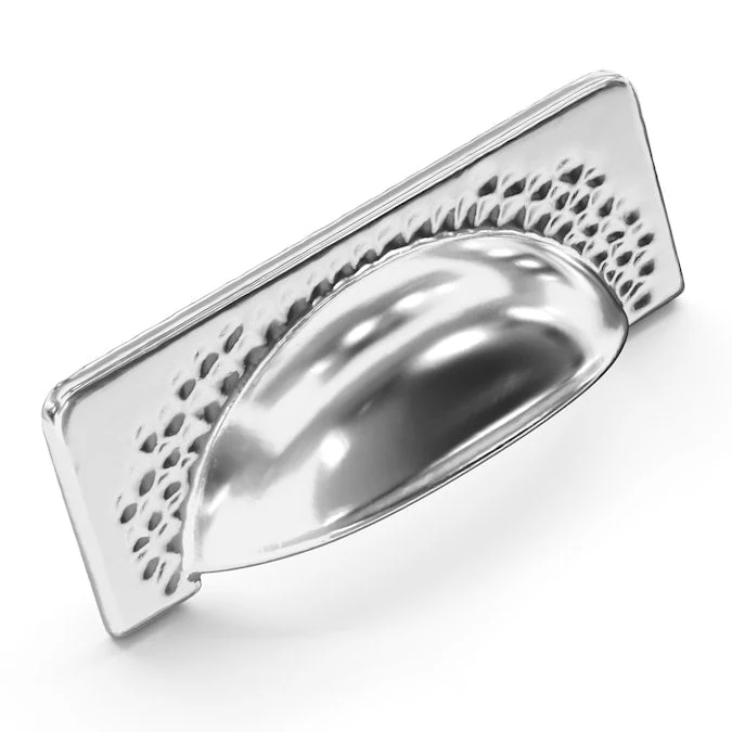 Hickory Hardware Craftsman 3-3/4-in (96mm) Center to Center Chrome Arch Cup Drawer Pull - Image 2