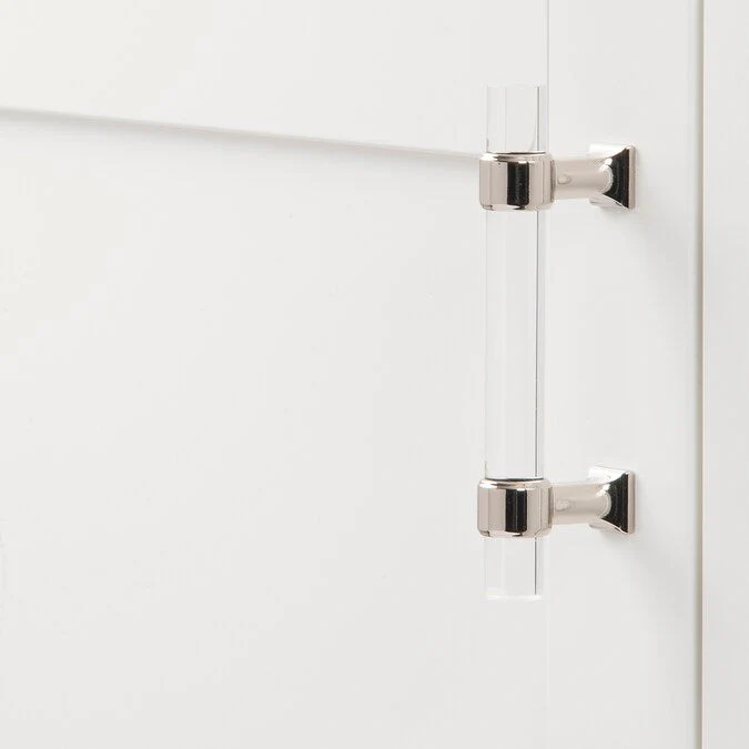 Hickory Hardware Crystal Palace 3-in Center to Center Crysacrylic with Polished Nickel Rectangular Bar Drawer Pull - Image 5