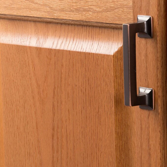 Hickory Hardware Studio 3-3/4-in (96mm) Center to Center Oil-Rubbed Bronze Highlighted Rectangular Handle Drawer Pull - Image 4