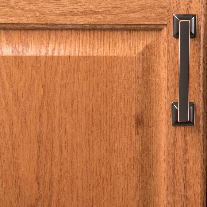 Hickory Hardware Studio 3-3/4-in (96mm) Center to Center Oil-Rubbed Bronze Highlighted Rectangular Handle Drawer Pull - Image 5