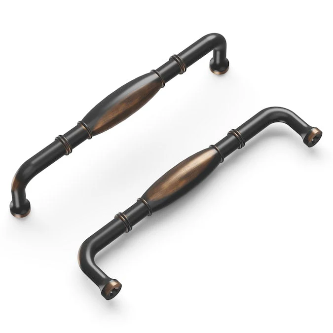 Hickory Hardware Williamsburg 5-1/16-in (128mm) Center to Center Oil-Rubbed Bronze Highlighted Rectangular Handle Drawer Pull