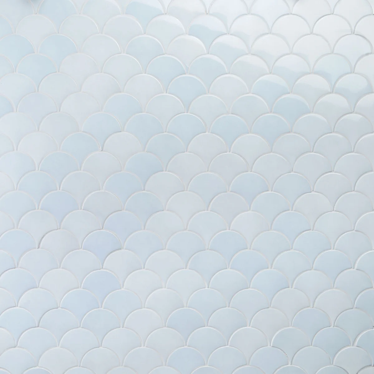 Highwater Maya Blue Fish Scale Polished Ceramic Wall Tile - 5" - Image 8