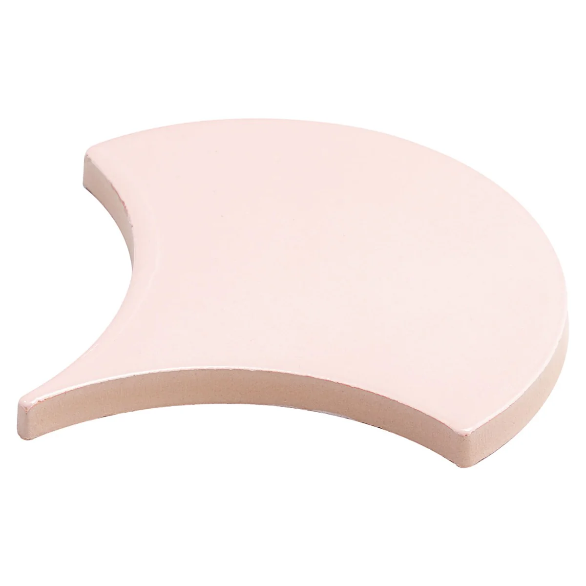 Highwater Rose Pink 5" Fish Scale Polished Ceramic Wall Tile - Image 7