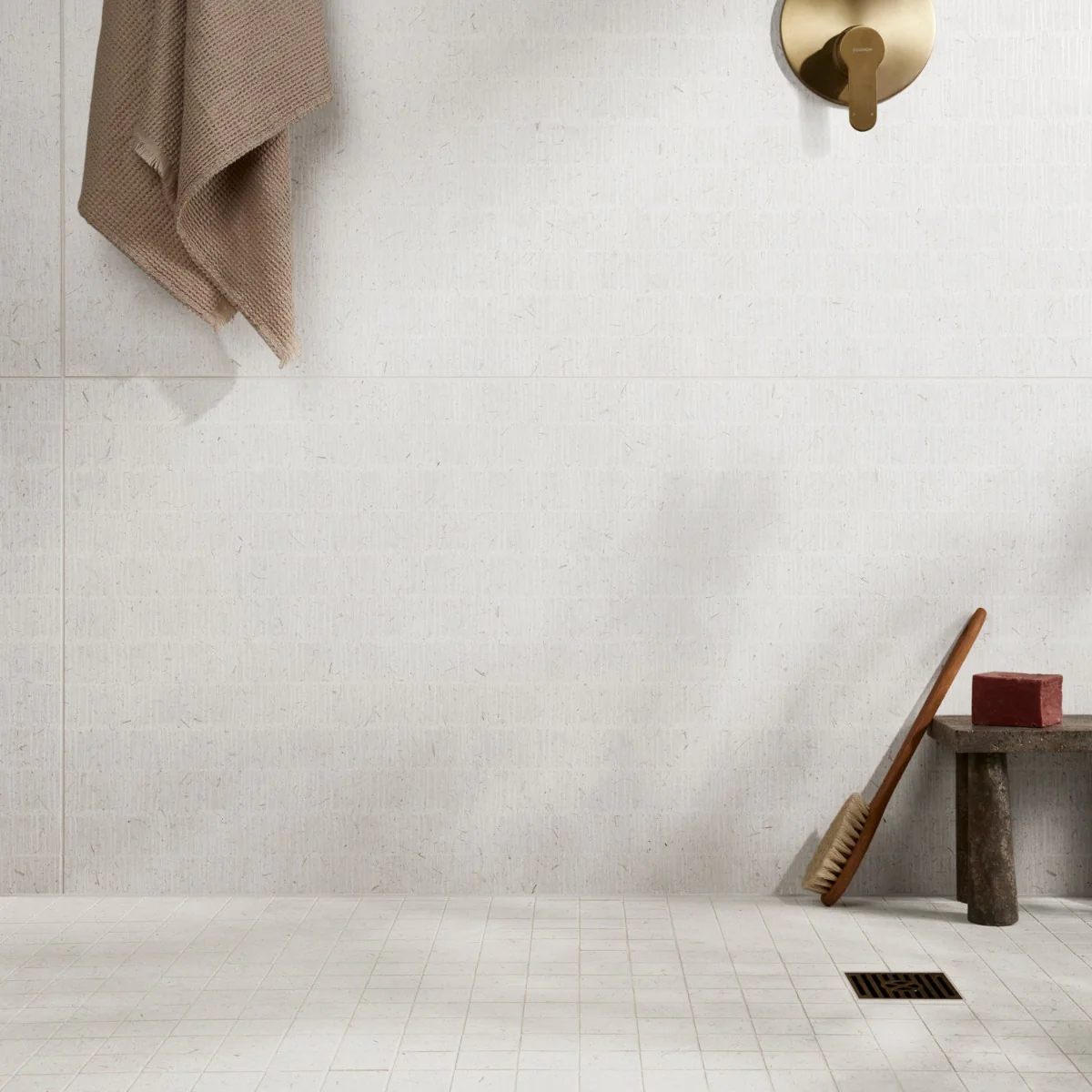 Hikari Bamboo Chalk White 24x48 Textured Matte Porcelain Tile - Lux Tile - Image 4