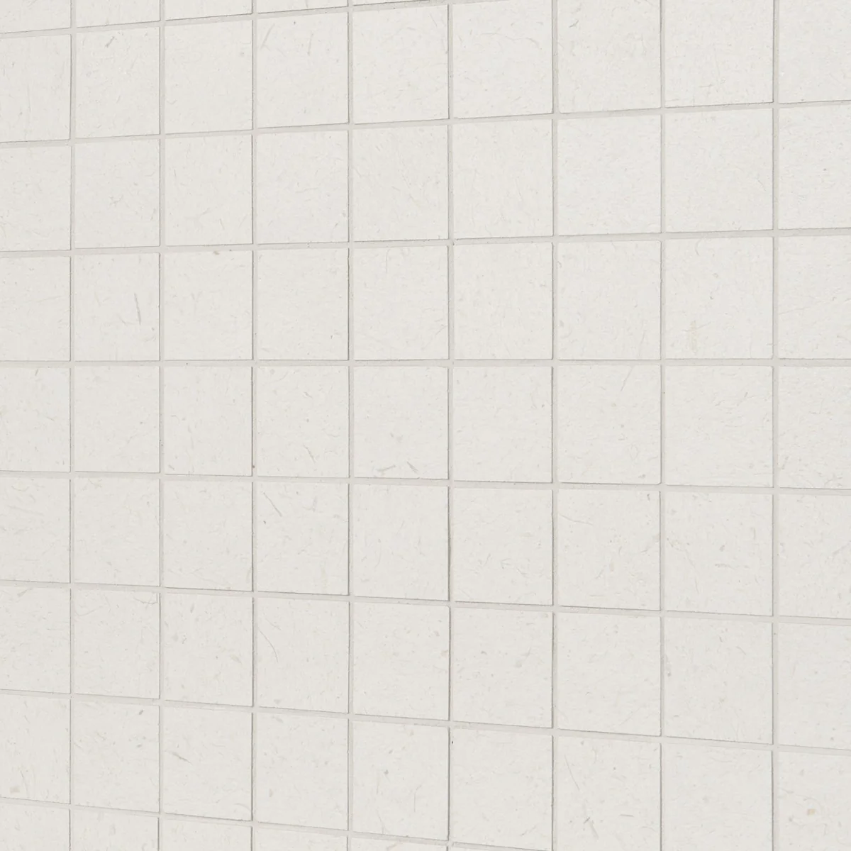 Hikari Chalk White 2x2 Matte Porcelain Mosaic Tile - Lux Tile - Image 3