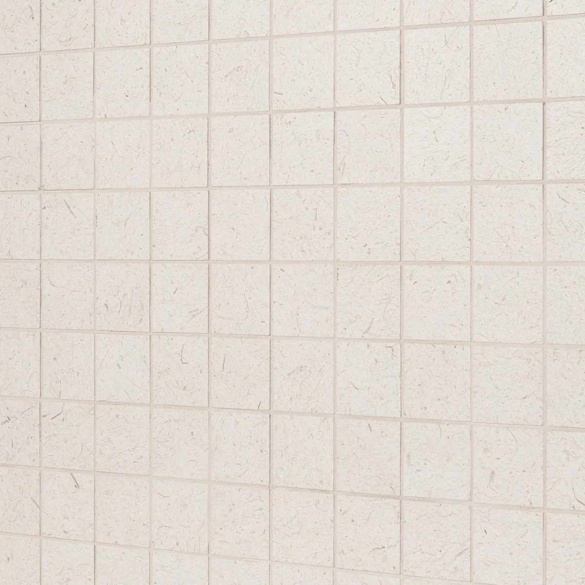 Hikari Paper Cream 2x2 Matte Mosaic Tile - Porcelain, Japandi Design - Image 3