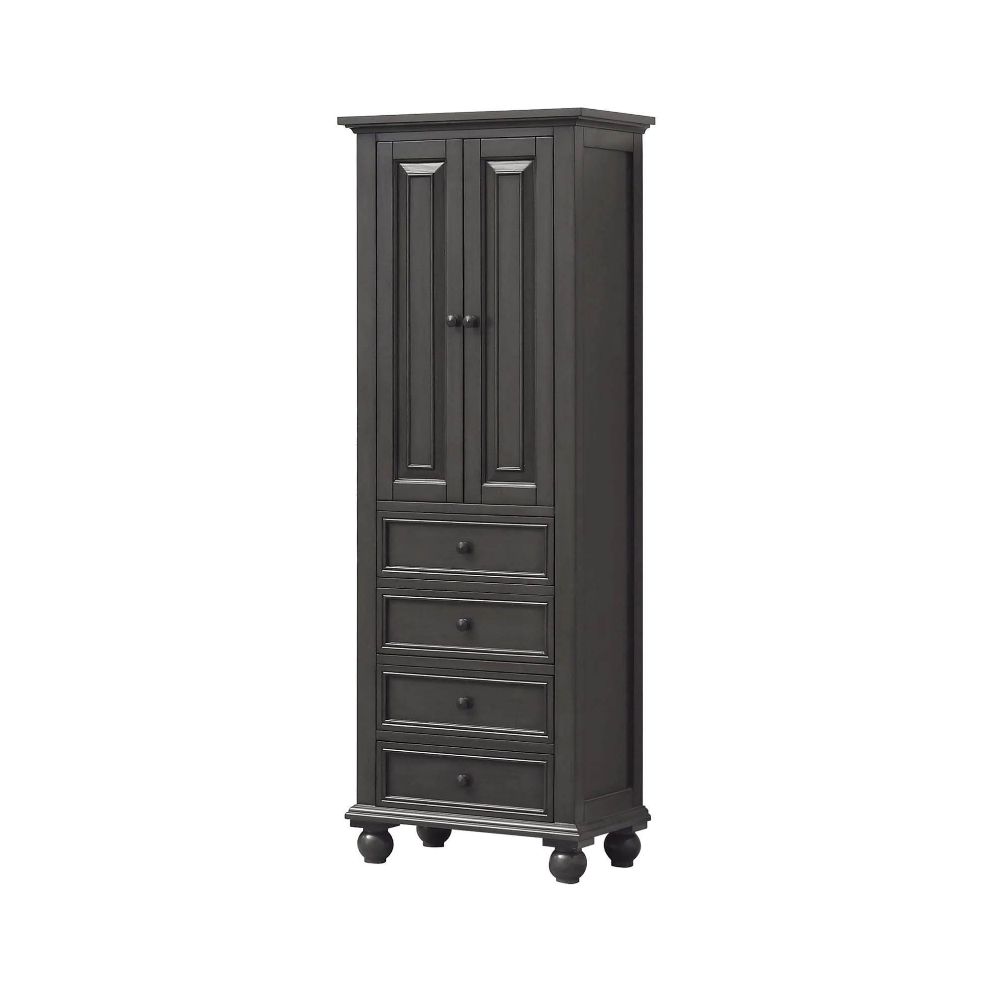 Avanity Thompson 24"W x 16"D x 68"H Charcoal Glaze Linen Cabinet