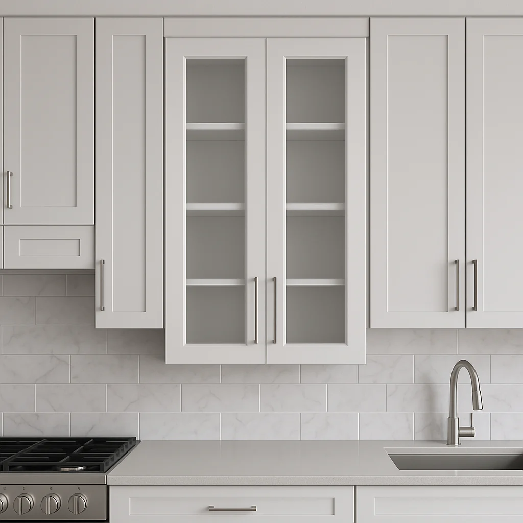 HOMEIBRO Shaker Dove Plywood Wall Kitchen Cabinet, 24x12x42 in, Ready to Assemble - Image 2