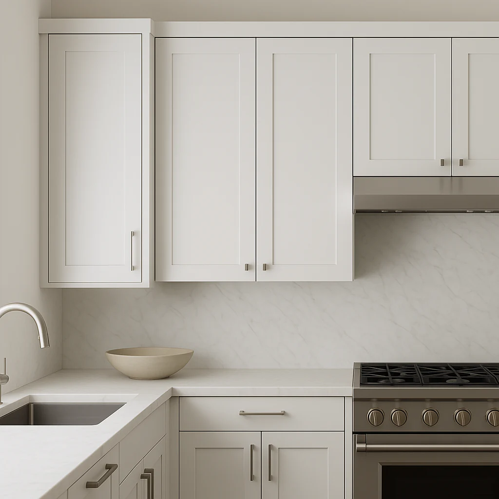 HOMEIBRO Shaker White Plywood Wall Cabinet, 12x12x36 Inches, Ready to Assemble - Image 4