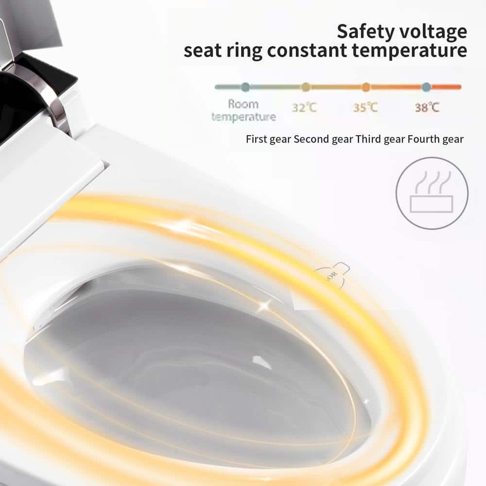 HOMEMYSTIQUE Comfort Height Intelligent 1-Piece Toilet with Auto Features - Image 4