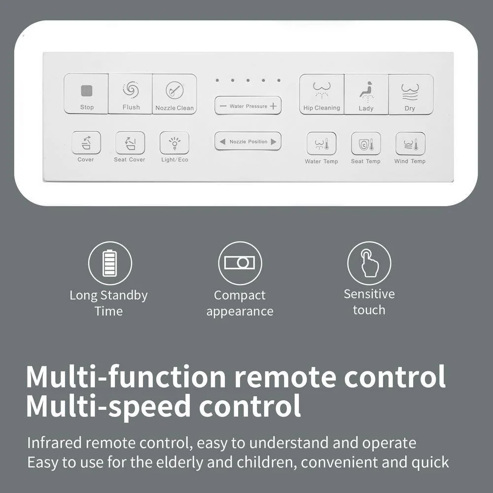 HOMEMYSTIQUE Comfort Height Intelligent 1-Piece Toilet with Auto Features - Image 7