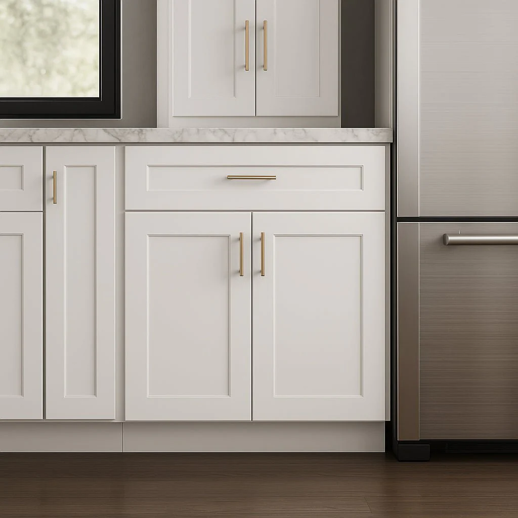 HOMLUX Ready-to-Assemble Drawer Base Kitchen Cabinet in Shaker White - Image 2