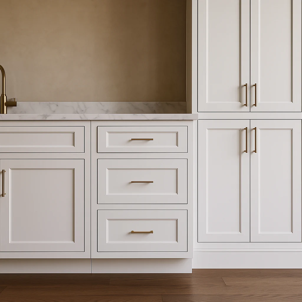HOMLUX Ready-to-Assemble Drawer Base Kitchen Cabinet in Shaker White - Image 6