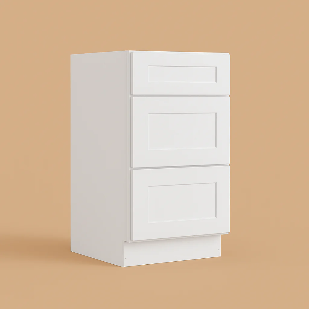 HOMLUX Ready to Assemble Drawer Base Kitchen Cabinet in Shaker White