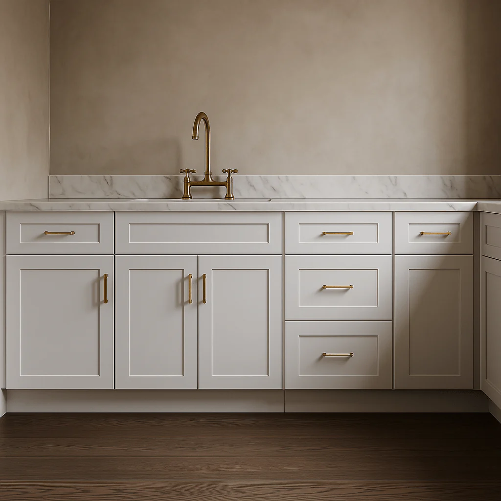 HOMLUX Ready to Assemble Drawer Base Kitchen Cabinet in Shaker White - Image 4