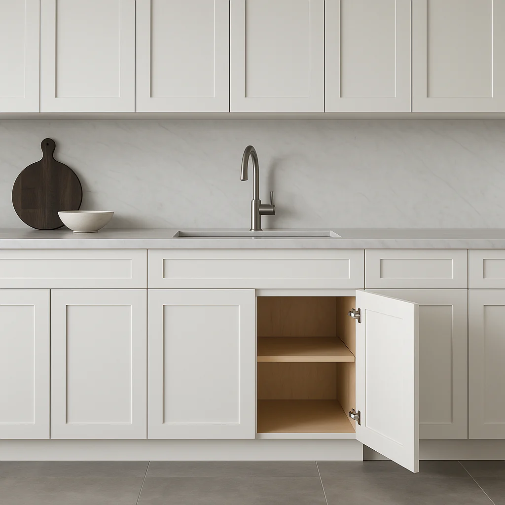 HOMLUX Ready to Assemble Drawer Base Kitchen Cabinet in Shaker White - Image 7