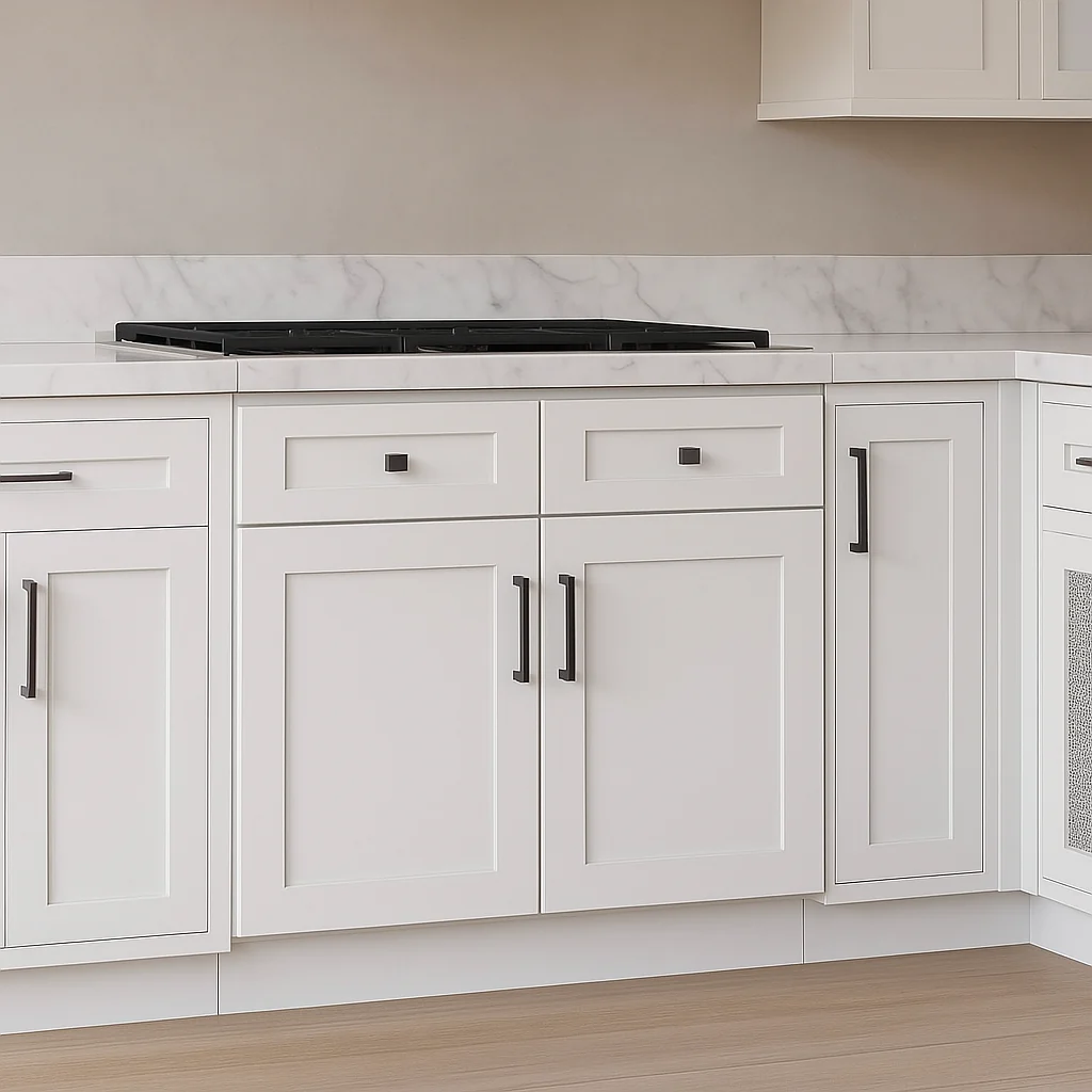 HOMLUX Ready to Assemble Drawer Base Kitchen Cabinet in Shaker White, 33 in. W x 24 in. D x 34.5 in. H - Image 2