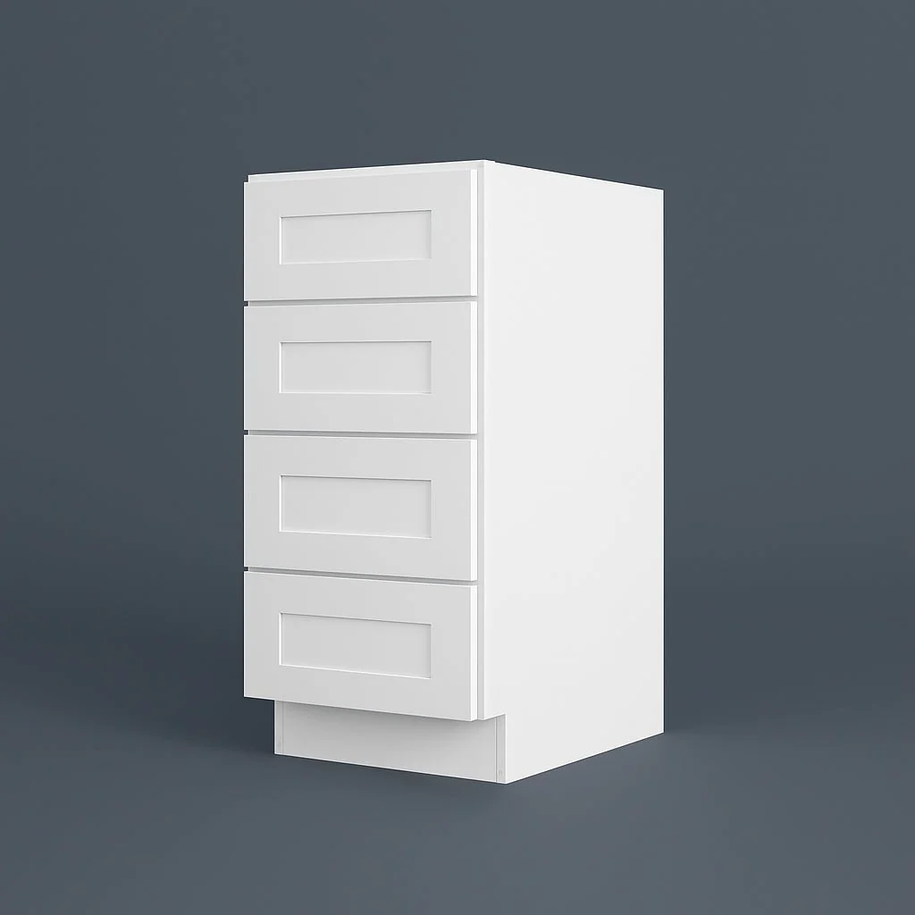 HOMLUX Ready to Assemble Drawer Base Kitchen Cabinet in Shaker White