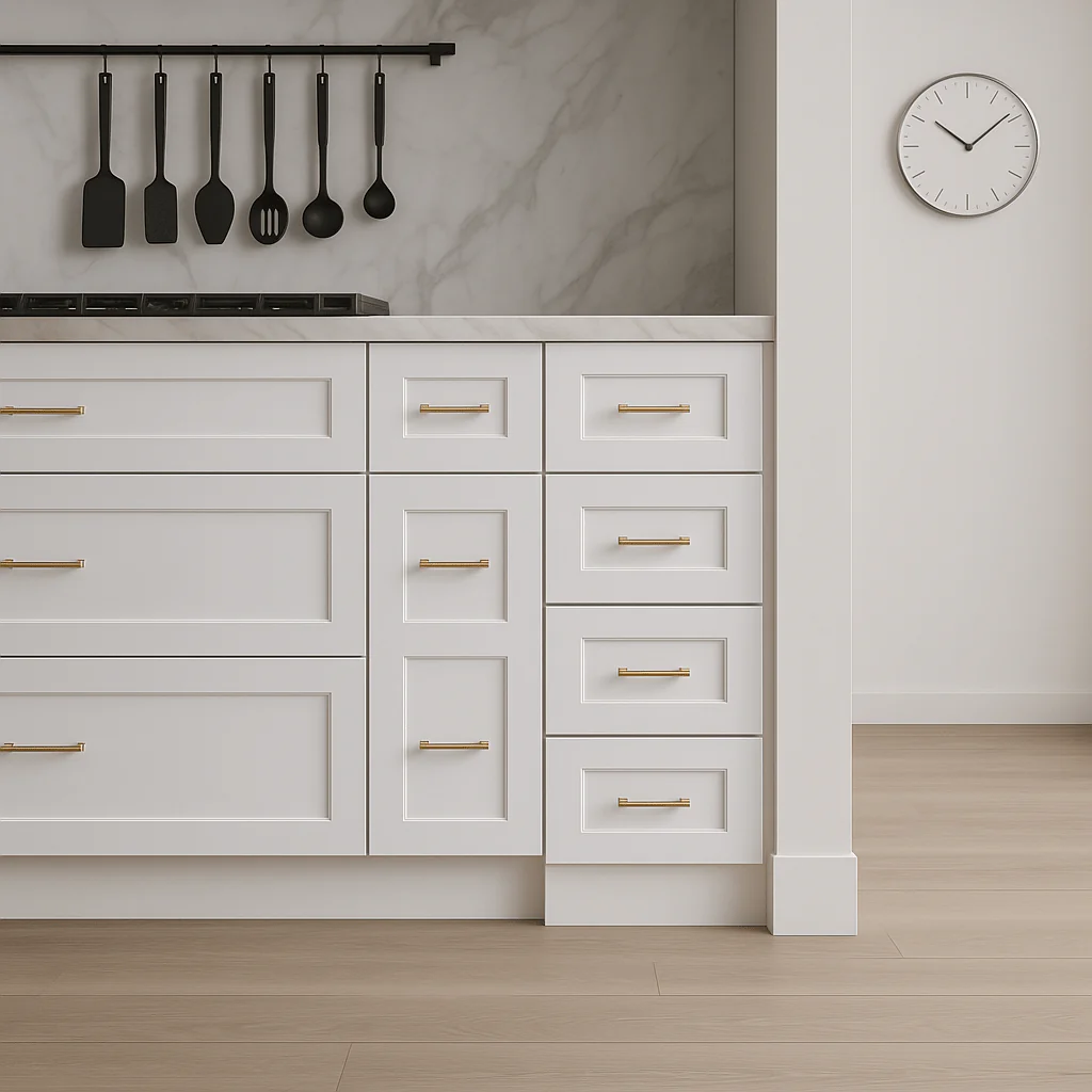 HOMLUX Ready to Assemble Drawer Base Kitchen Cabinet in Shaker White - Image 3