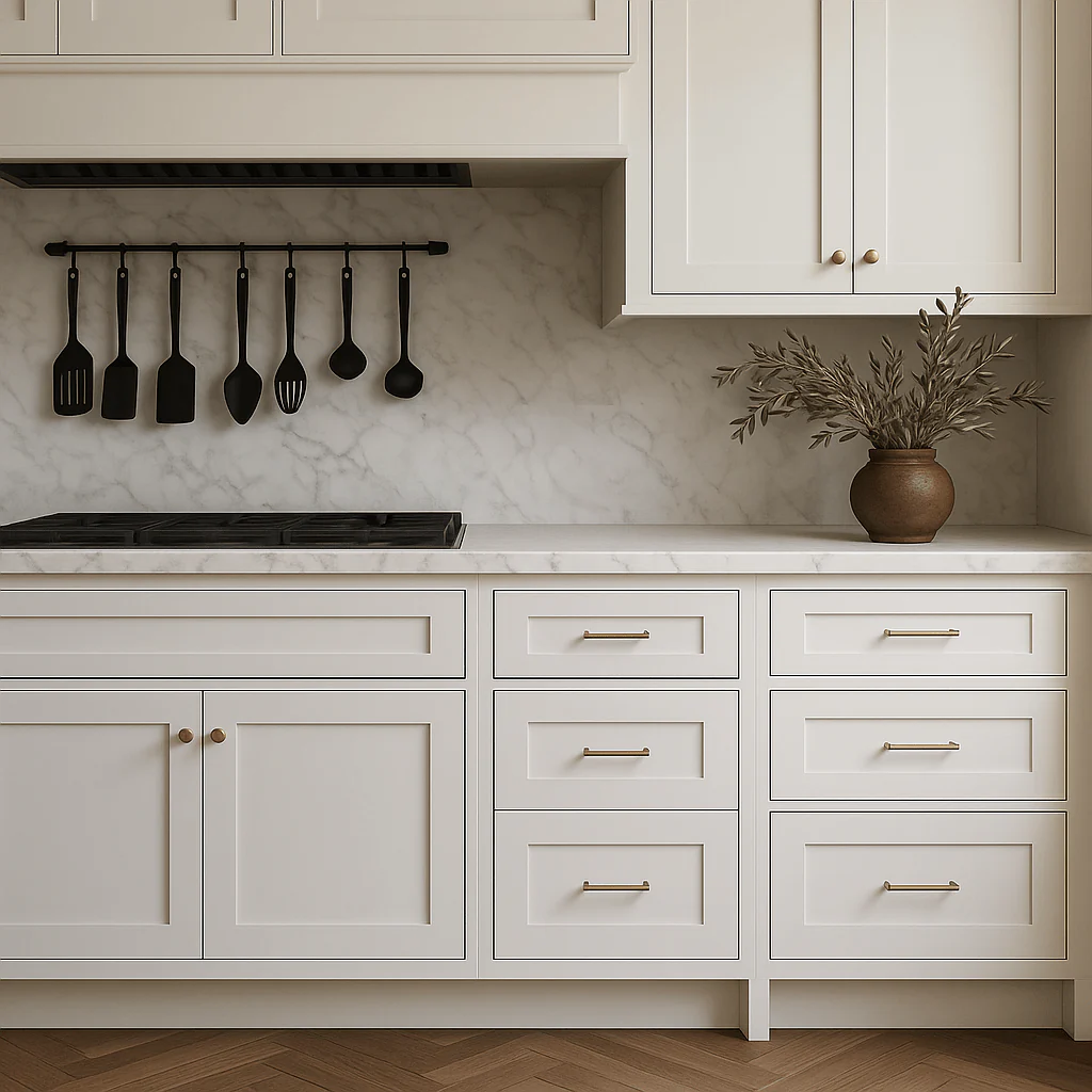 HOMLUX Ready to Assemble Drawer Base Kitchen Cabinet in Shaker White - Image 4