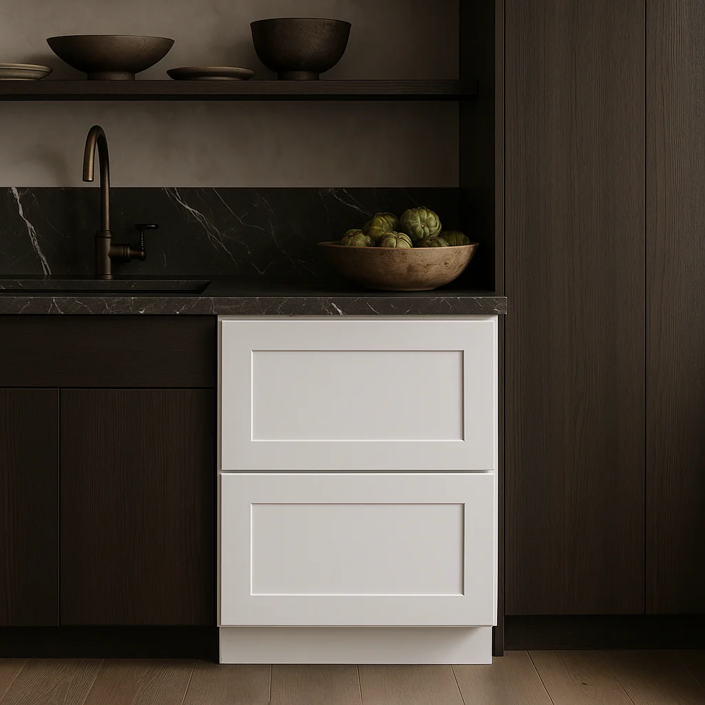 HOMLUX Ready to Assemble Drawer Base Kitchen Cabinet in Shaker White - Image 2