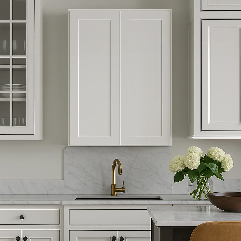 HOMLUX Ready to Assemble Wall Kitchen Cabinet in Shaker White, 12x12x42 inches - Image 8