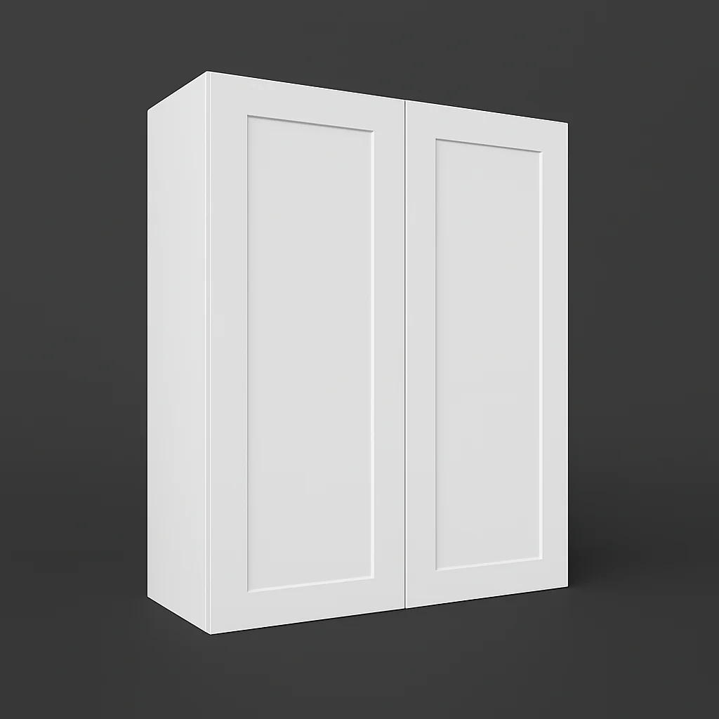 HOMLUX Ready to Assemble Wall Kitchen Cabinet in Shaker White, 33 in. W x 12 in. D x 42 in. H