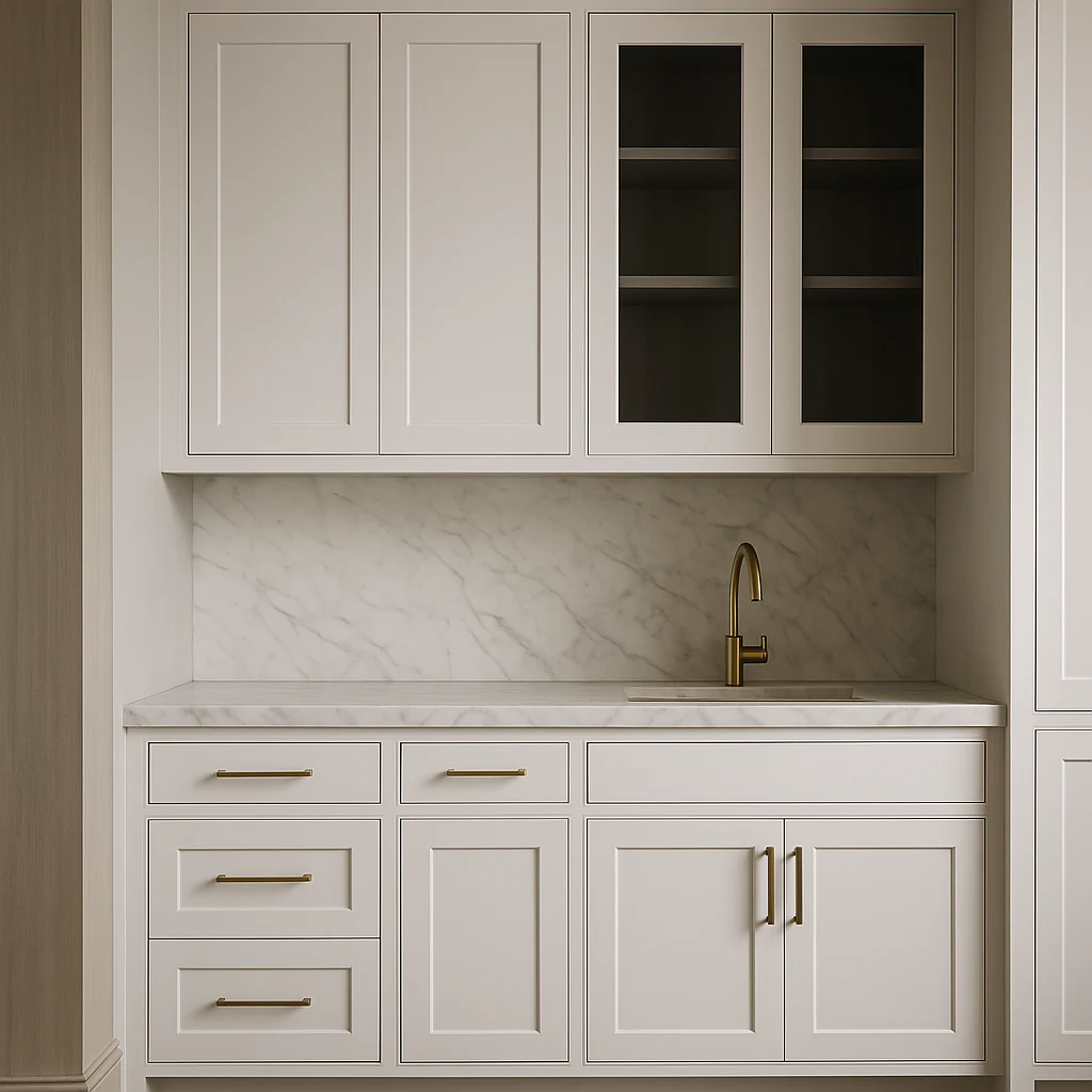 HOMLUX Ready to Assemble Wall Kitchen Cabinet in Shaker White, 33 in. W x 12 in. D x 42 in. H - Image 2