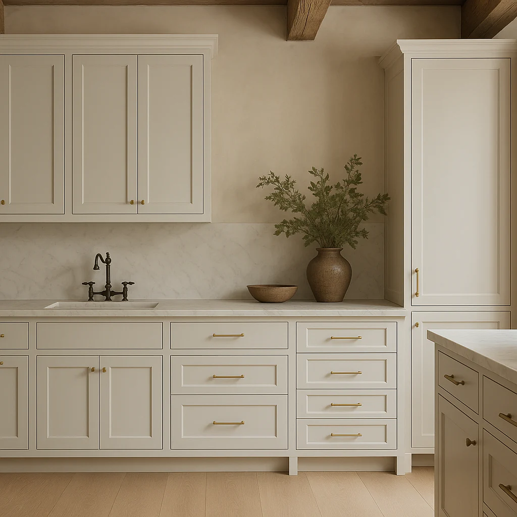 HOMLUX Shaker White 4-Drawer Kitchen Cabinet - Ready to Assemble - Image 3